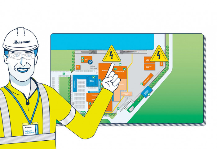 High-voltage locations